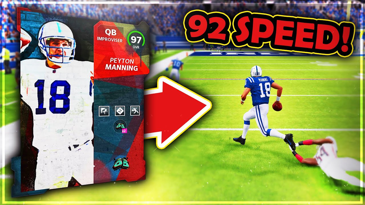 Peyton Manning is Faster Than His Release...