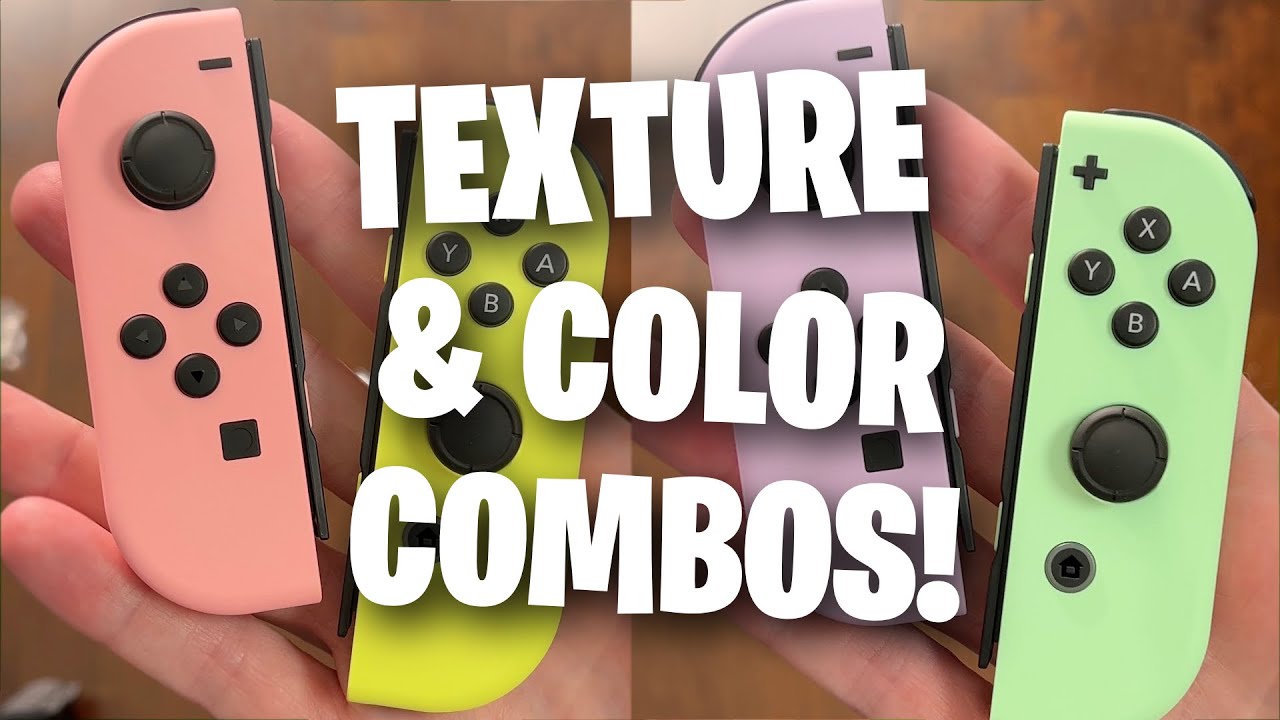 Pastel Nintendo Switch Joycon Review - Texture & Color Combos!