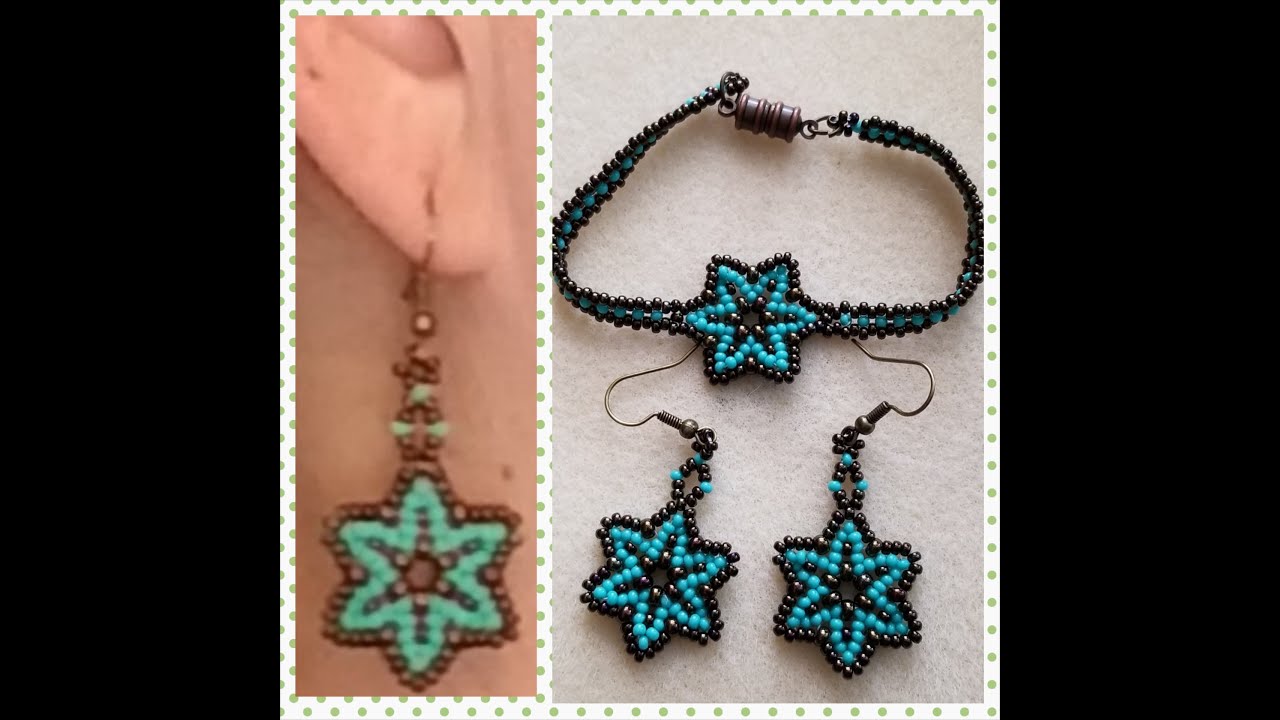 Star for all Seasons DIY Beading Tutorial Beaded Earrings Beaded Jewelry / All Seed Beads