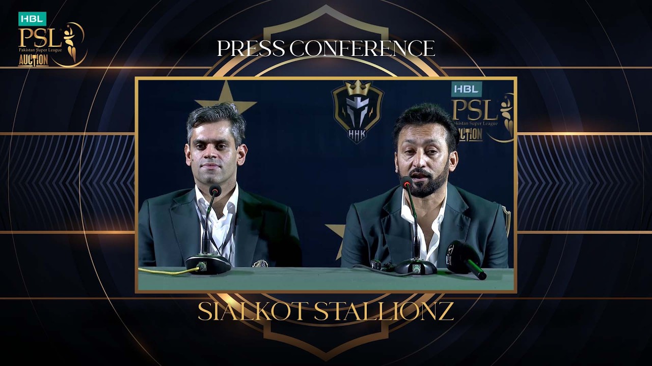 Sialkot Stallionz Press Conference | HBL PSL Player Auction 2026 XM1U