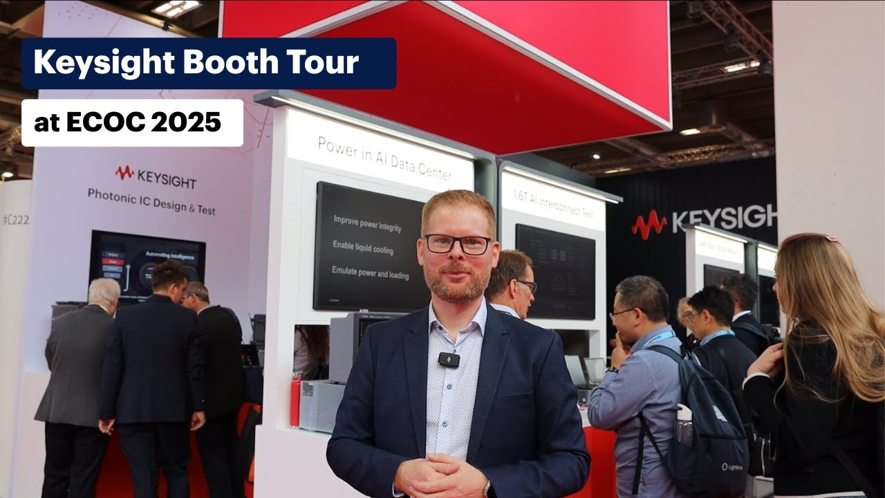 Keysight booth tour at ECOC 2025