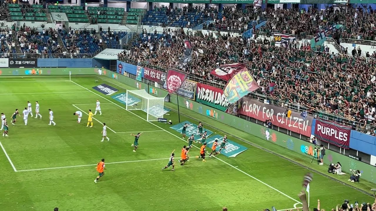 0817 대전 인천 홈 추가시간 + 종료 후 퍼플벨 (구텍 극장골!!!ㅠㅠ)