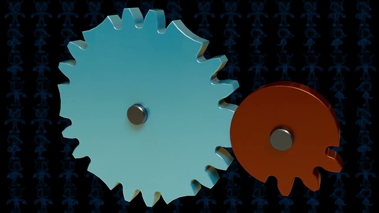 244  Intermittent Mutilated Gears Mechanism 3D Model