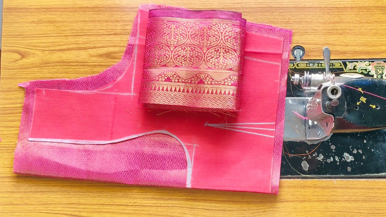 Paithani Saree Blouse Design Cutting And Stitching  | ब्लाऊज डिजाईन कटींग करने का एकदम आसान तरीका 