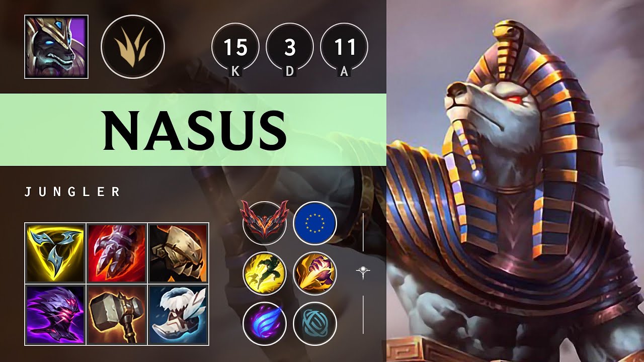 Nasus Jungle vs Zyra: Legendary - EUW Grandmaster Patch 14.21
