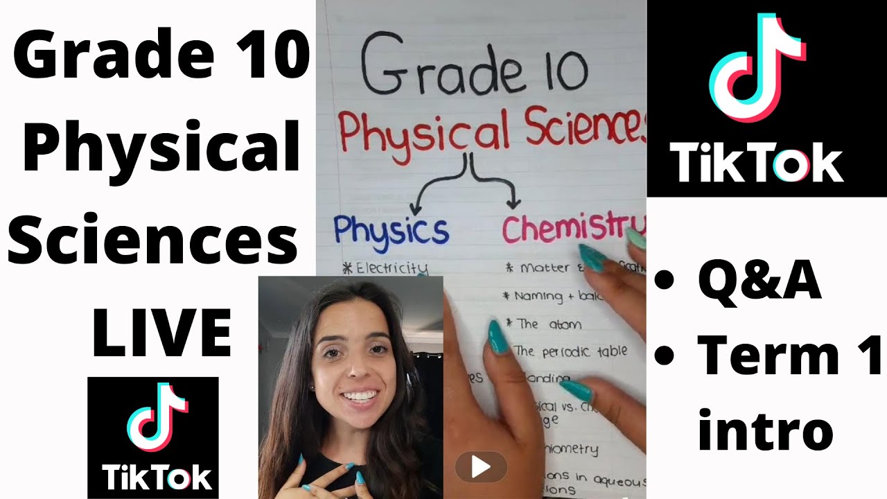 Grade 10 Physical Sciences LIVE Term 1 and Q&A