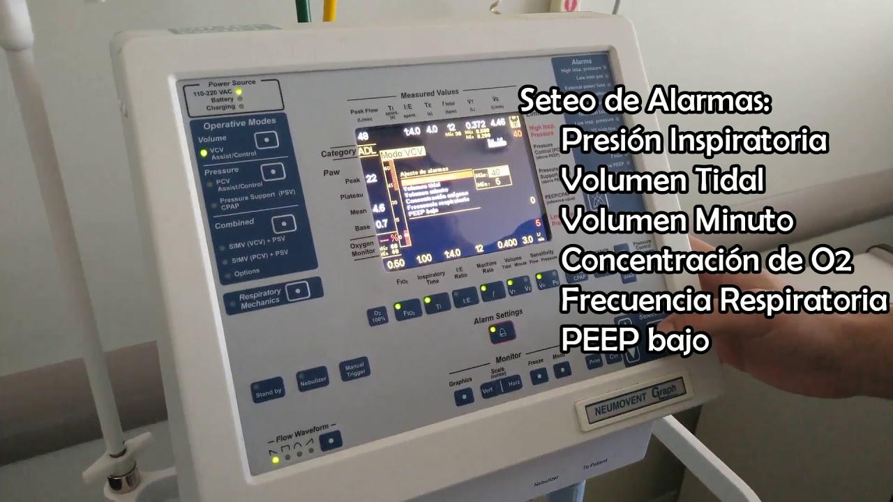 Capacitación Respirador NEUMOVENT GRAPH - INGENIERÍA CLÍNICA - HOSPITAL DR. GUILLERMO RAWSON