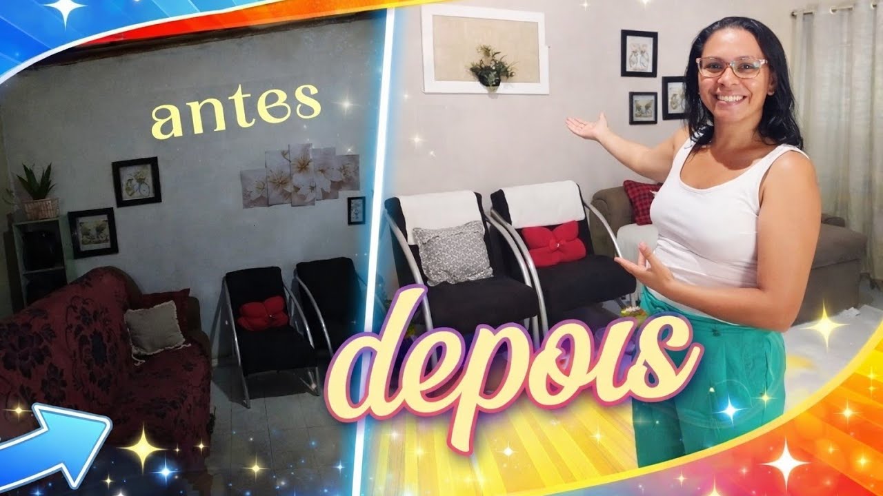 Transformação da minha sala gastando pouco #transformação 