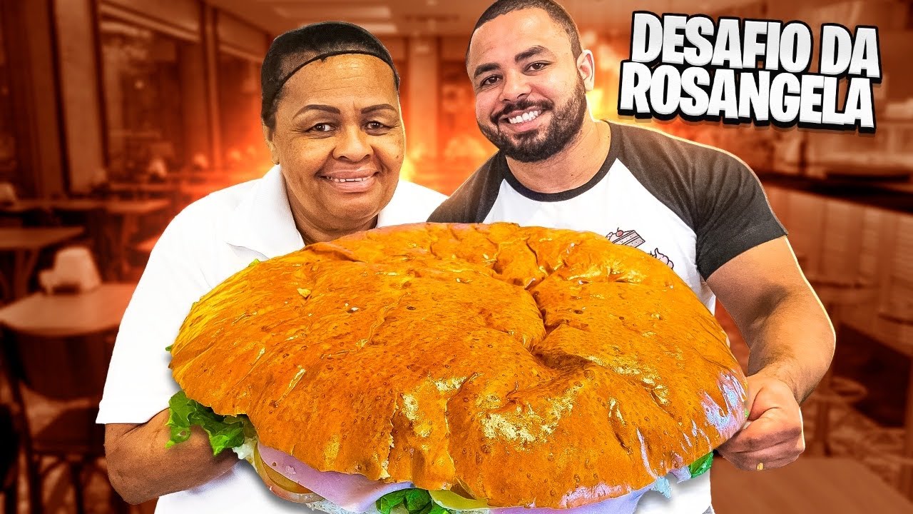 O MAIOR LANCHE QUE A ROSANGELA JÁ FEZ | DESAFIO