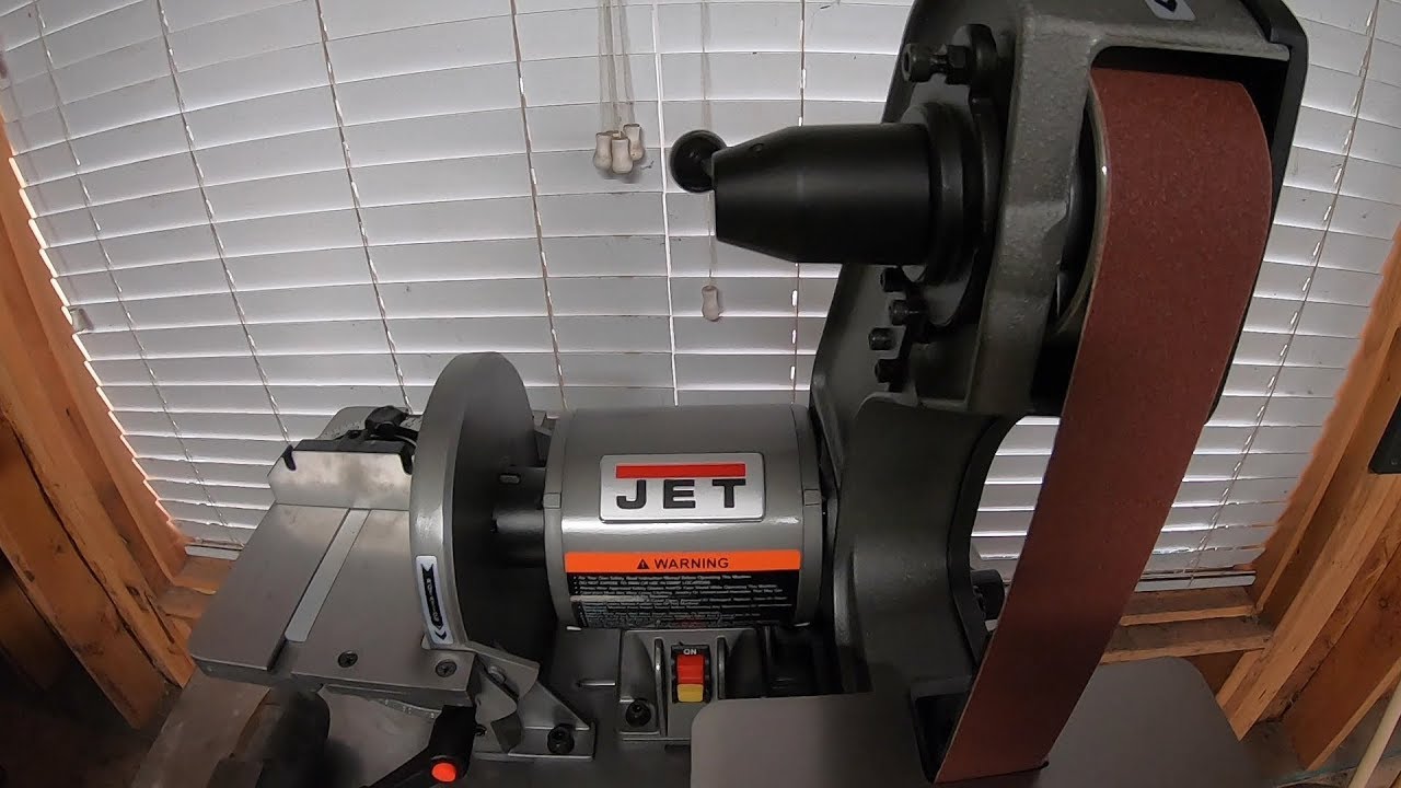Ленточная шлифовальная машина Jet 2 x 42 — распаковка, проблемы и первоначальный обзор.