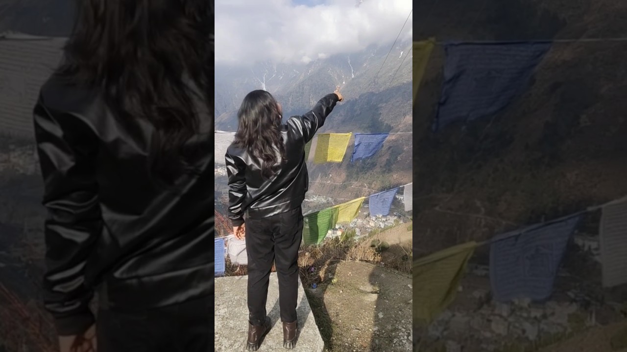 #Pahad Dekh Lo Mit Gayi Dooriyan 🏞️🏔️🥰🧿❤️❤️#sikkim_diaries #northsikkim❤️ #zeropoint #mtkatao🏔️