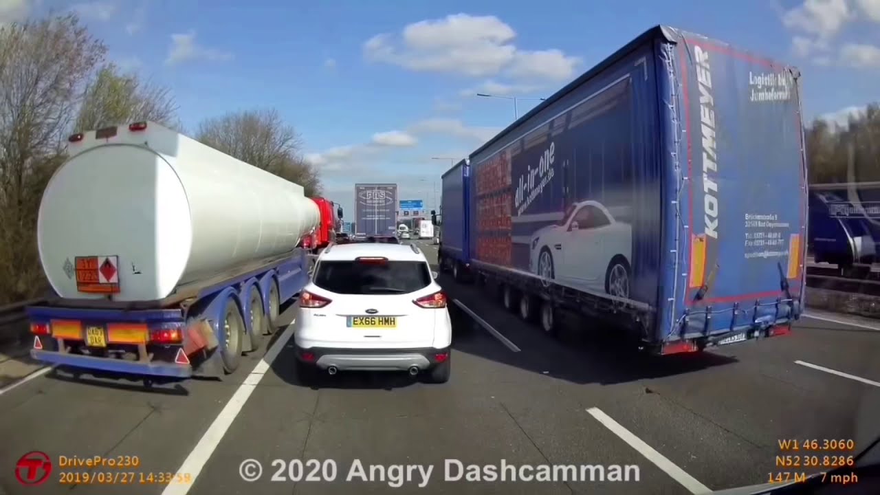 Idiot Drivers UK: Compilation 45. Angry Dashcamman.