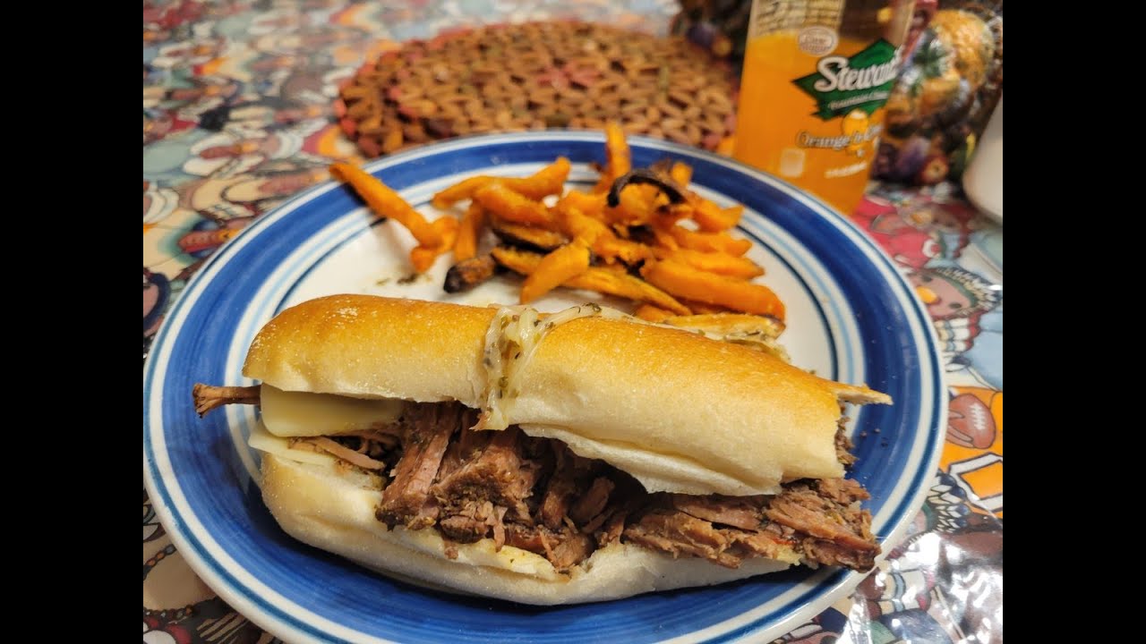 Tank Cooks Italian Beef Sandwich