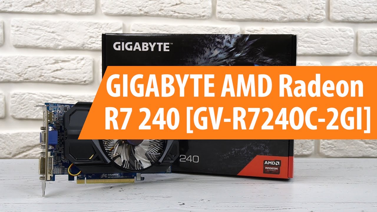 Распаковка GigaByte AMD Radeon R7 240 / Unboxing GigaByte AMD Radeon R7 240