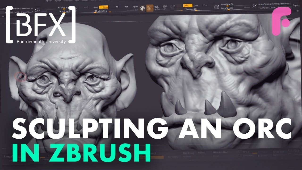 Sculpting an Orc from Scratch in ZBrush - BFX