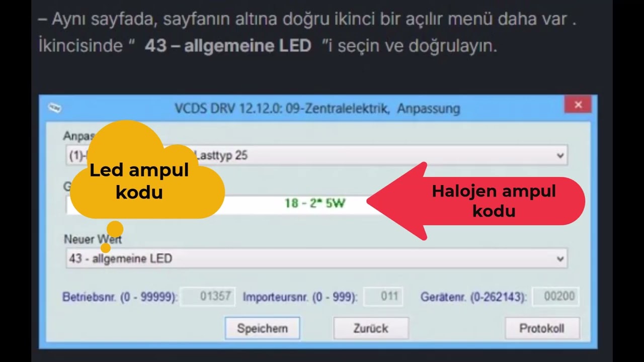 PASSAT B8 / GOLF7 PLAKA LED AMPÜL ARIZA IŞIĞI GİDERME