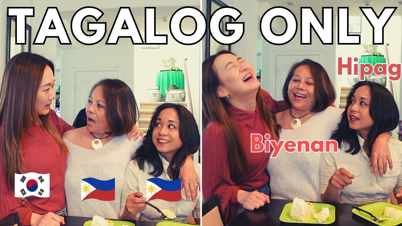 Korean Wife Learns Tagalog from her Filipino Husband's Family! 🤓