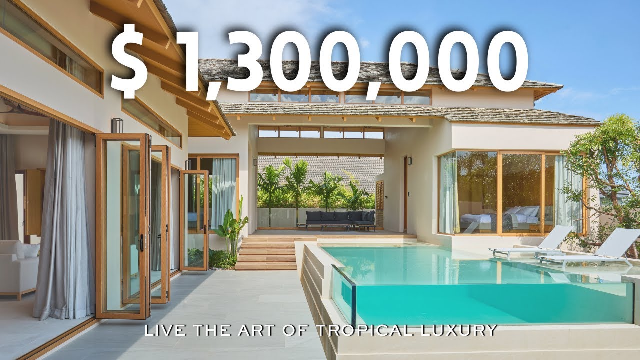 Live the Art of Tropical Luxury l $ 1.3M Modern Balinese 4-Bedroom Villa, Phuket Thailand