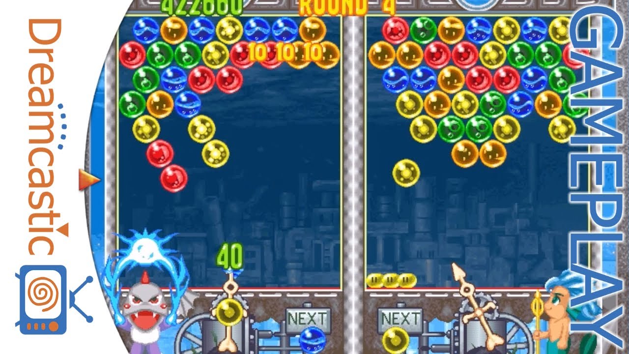Gameplay: Bust-A-Move 4 (Dreamcast) | Player vs. CPU Contest