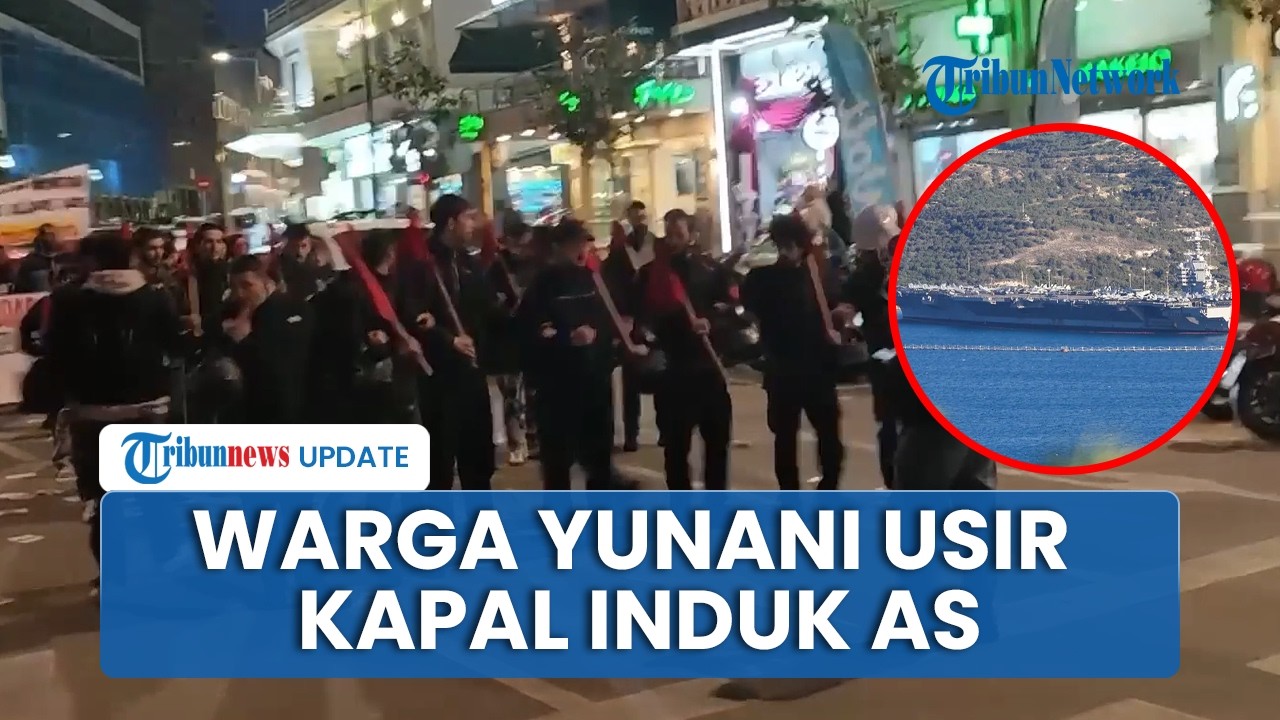 Hendak Menuju Iran, Kapal Induk Terbesar AS Diusir saat Singgah di Pangkalan Laut AS di Yunani