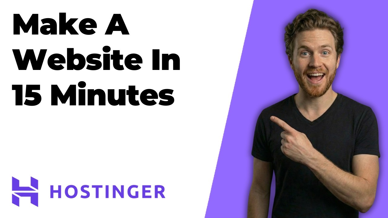 How To Make A Website In 15 Minutes Using Hostinger (2026 Easy Guide)