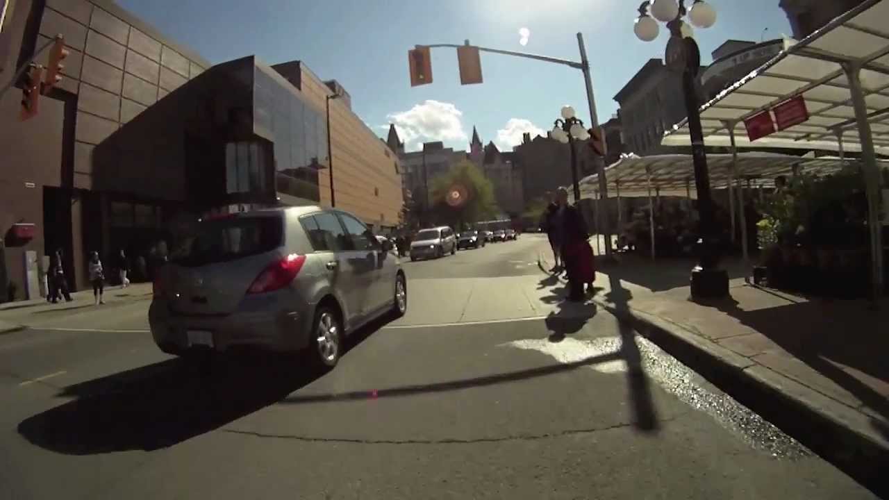 Downtown Ottawa on a Bicycle