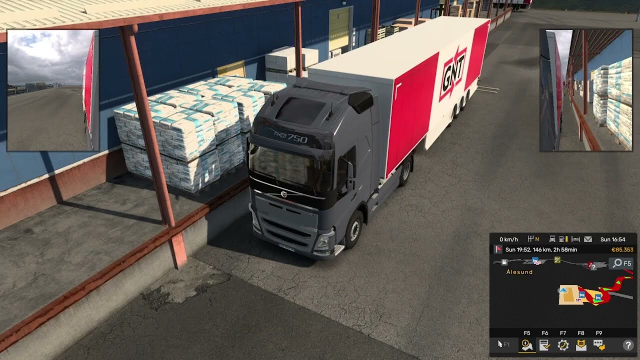 ETS2 - Realistic Transport: Ålesund - Kristiansund (Norway) | Euro Truck Simulator 2