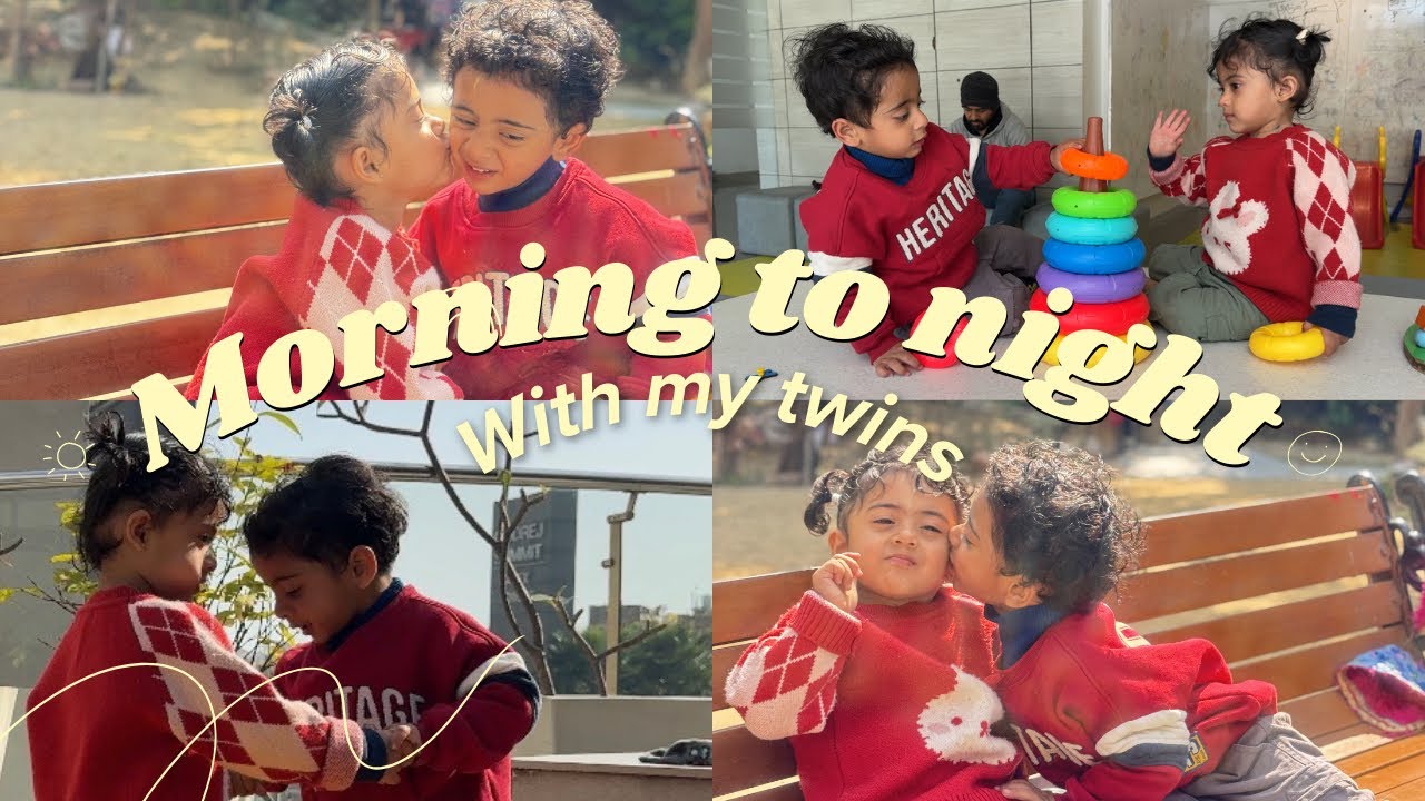 From Breakfast to Bedtime | A Real Day with My Twins 🤍 