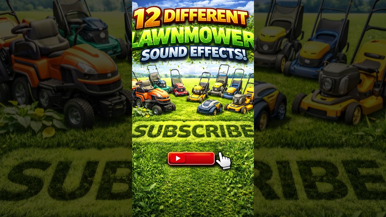 12 Different Lawnmower Sound Effects | Realistic Lawn Mower Noises