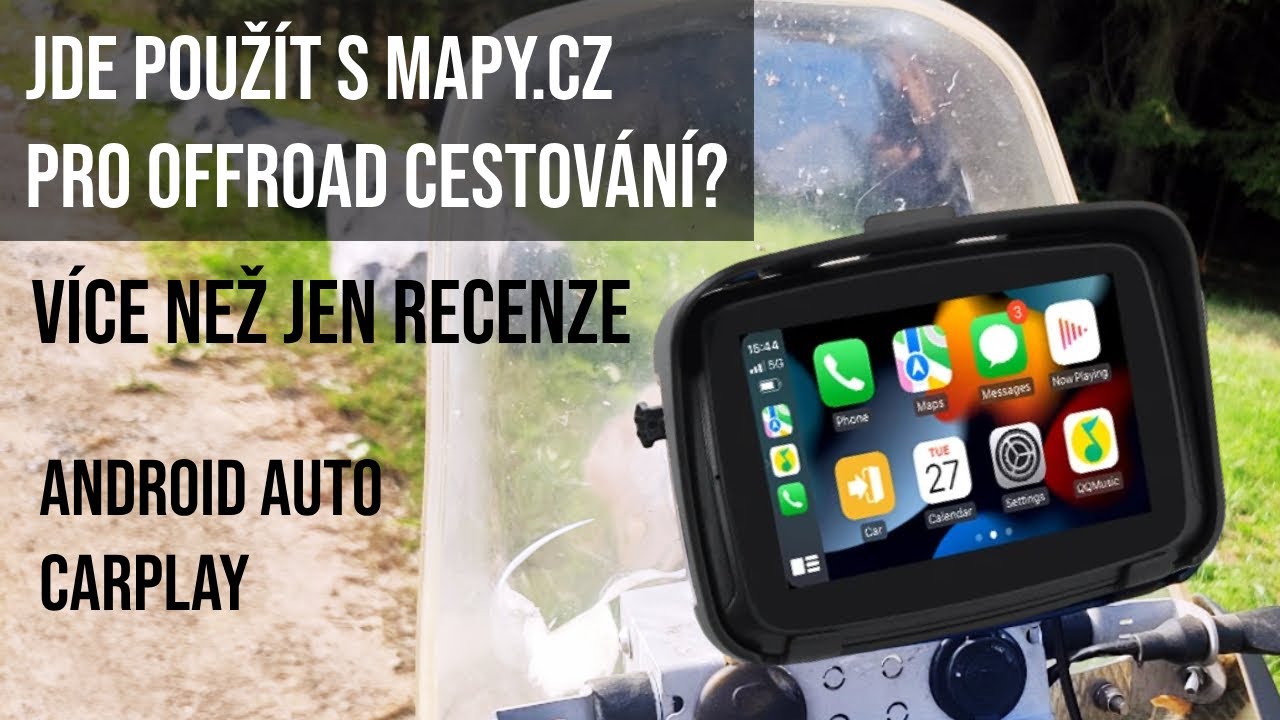 Android Auto na motorku z AliExpressu: Fungují Mapy.cz? (Recenze)