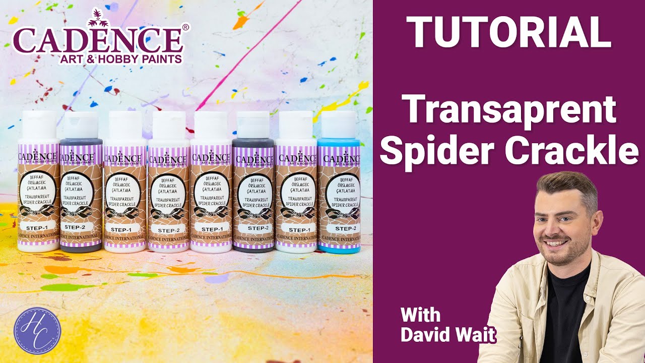 Spider Crackle Tutorial David Wait Cadence Highlight Crafts