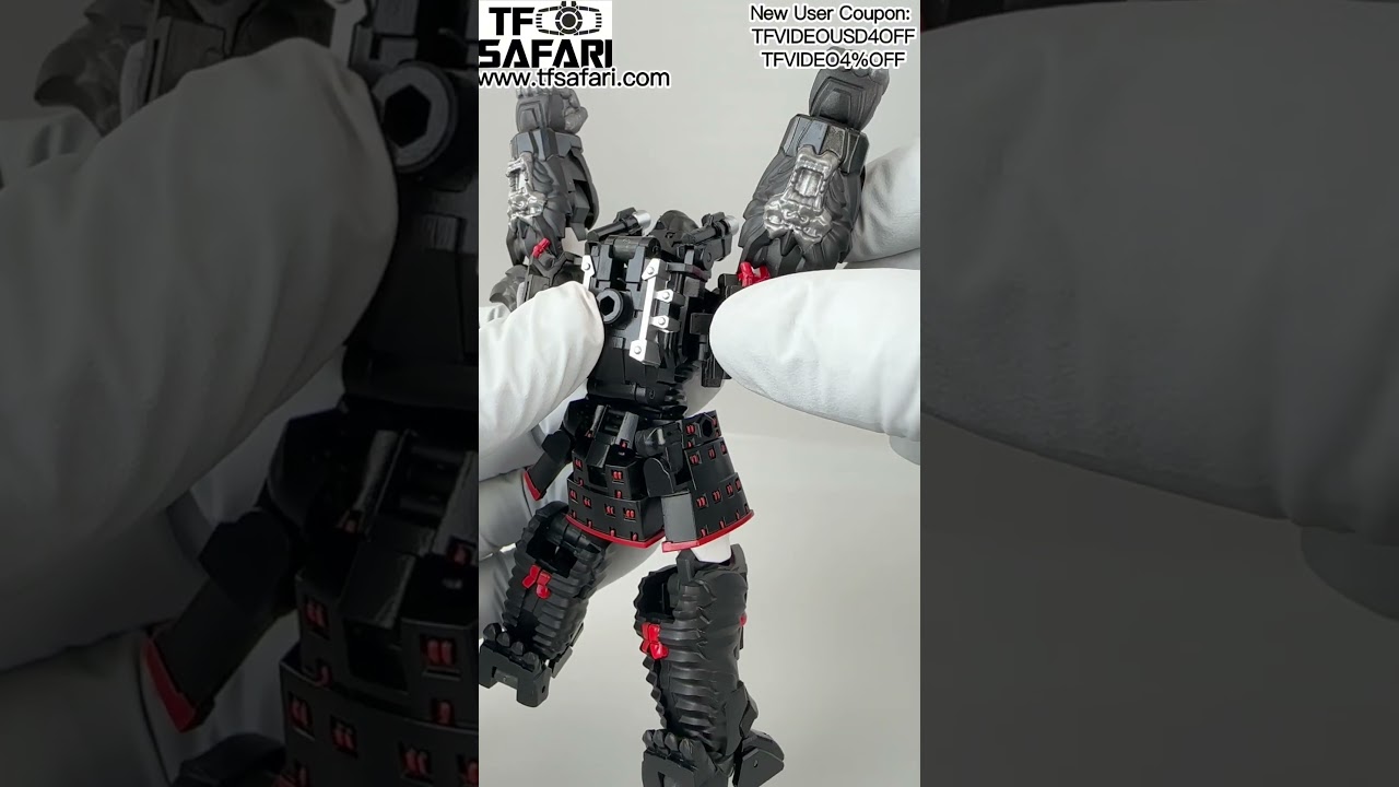 Quick Transformation Video for Iron Factory IF EX75 EX-75 Oosarushogun Iron Samurai (Optimus Primal)