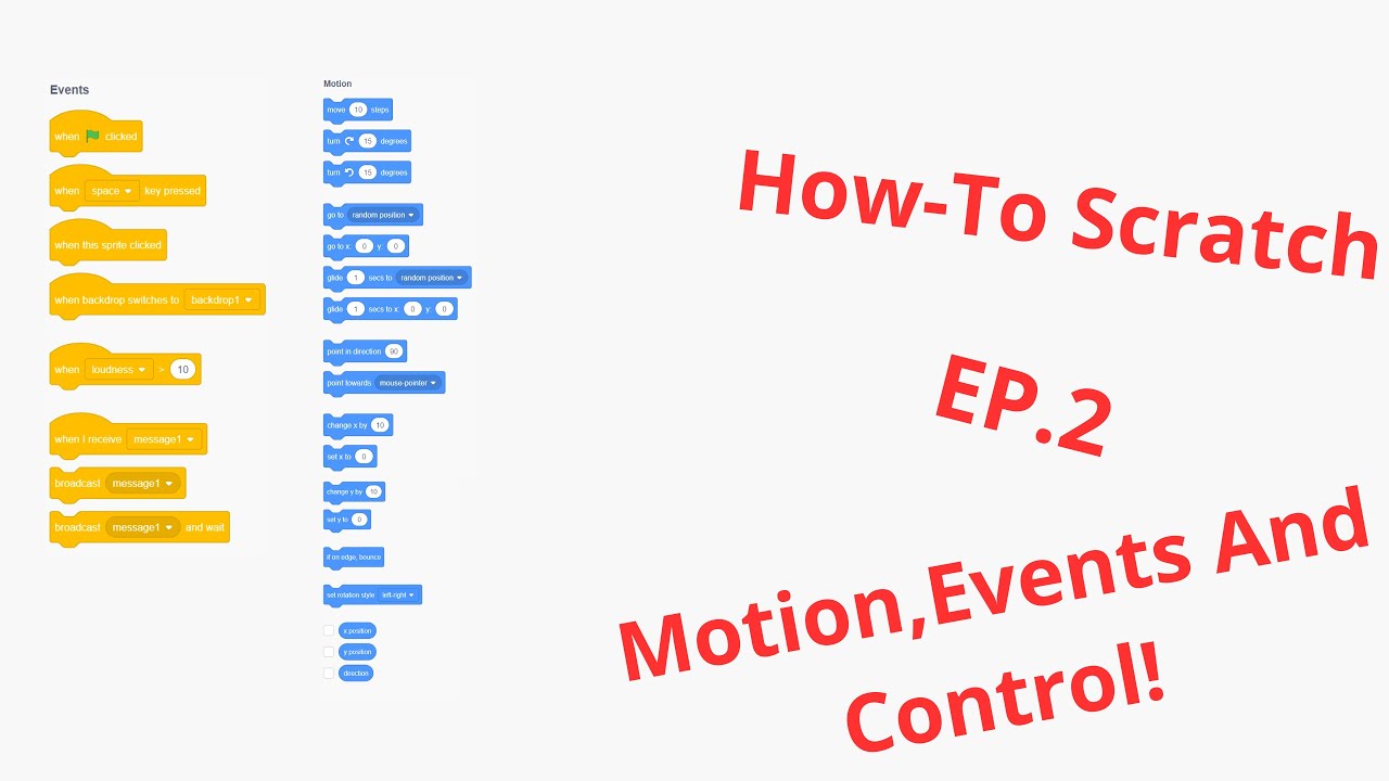 How to Scratch EP 2 (the coding basics)