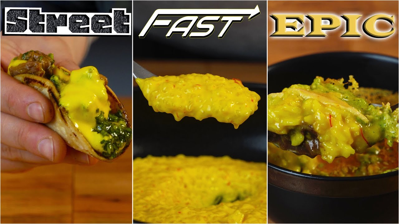 Risotto alla milanese in 3 semplici mosse | Street Fast Epic