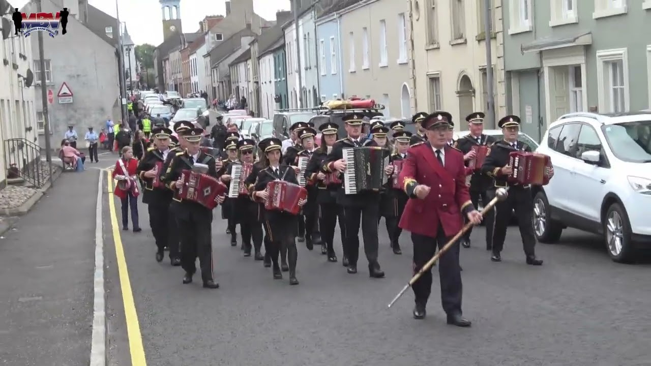 Ballinamallard Accordion Band Before Dunloy Accordion Band Parade 2025