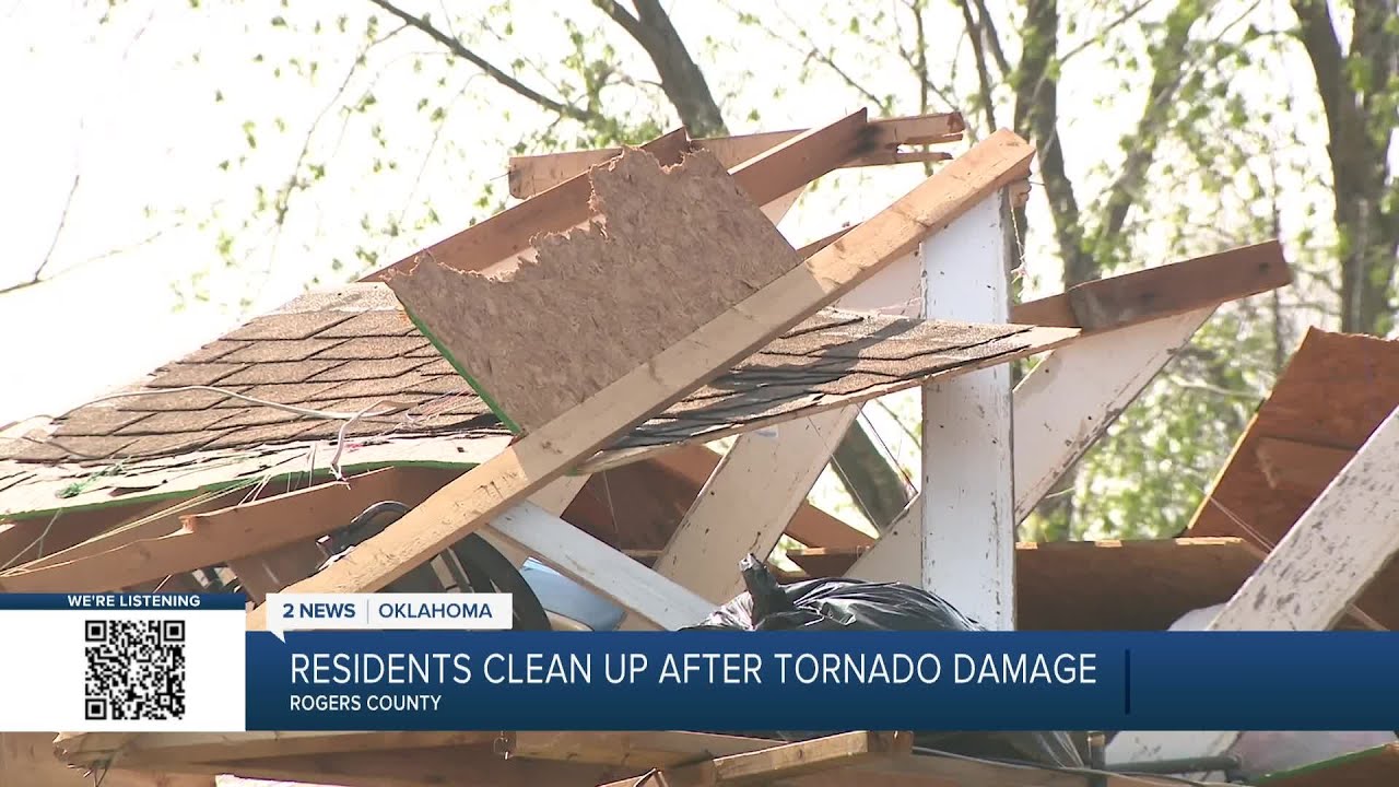 Rogers County residents begin cleanup after tornadoes damage homes near Inola