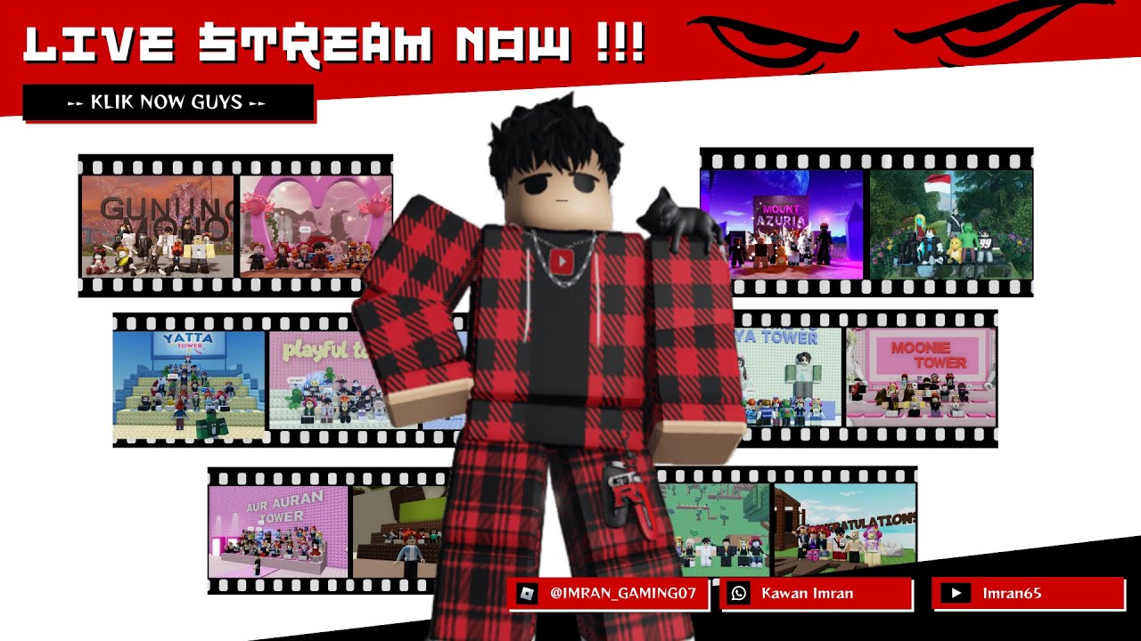 LIVE 🔴 Selamat Pagiii -3 ramadhan  #roblox #imran65