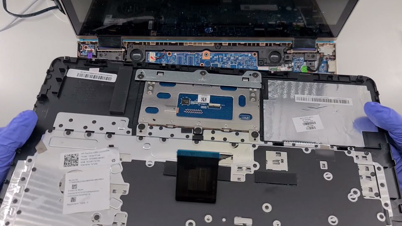 PC Repair Services Edinburgh - www.pc-repair.services - HP Model 14-ba x360 Convertible Disassemble