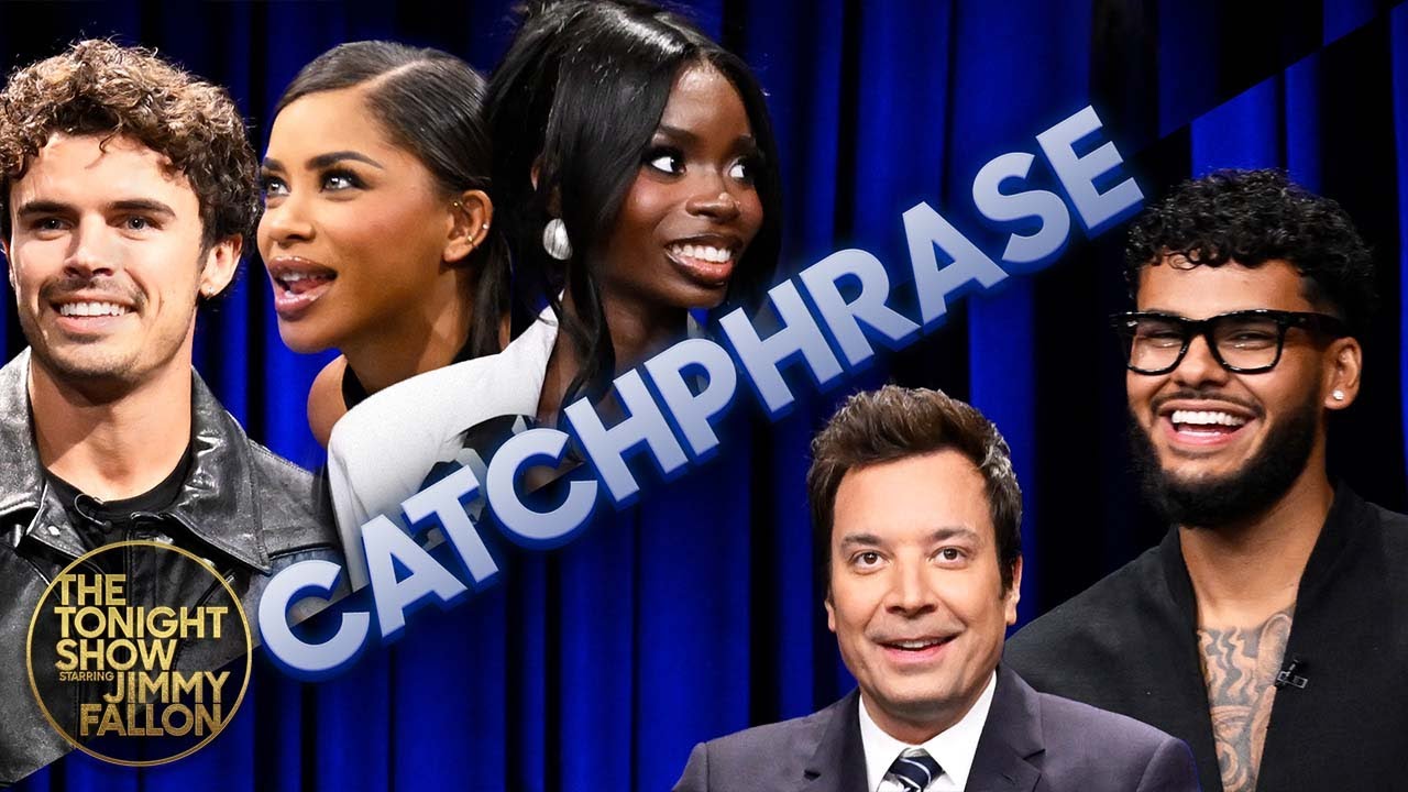 Catchphrase with the Cast of Love Island | The Tonight Show Starring Jimmy Fallon