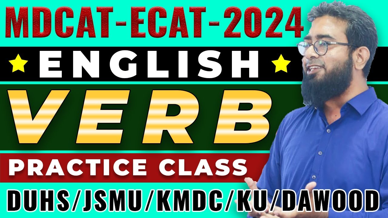 Verb Related MCQs (MDCAT English 2024)