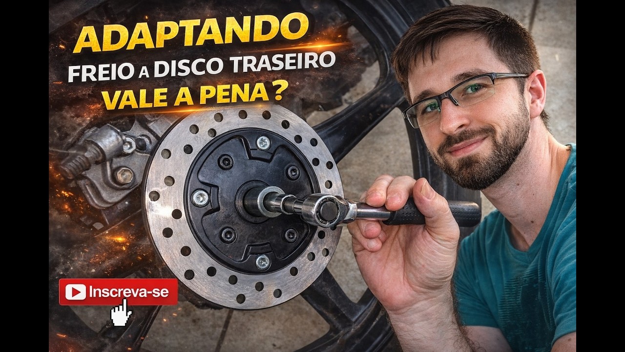 Colocando Freio a disco traseiro Cg150/160. VALE A PENA ?