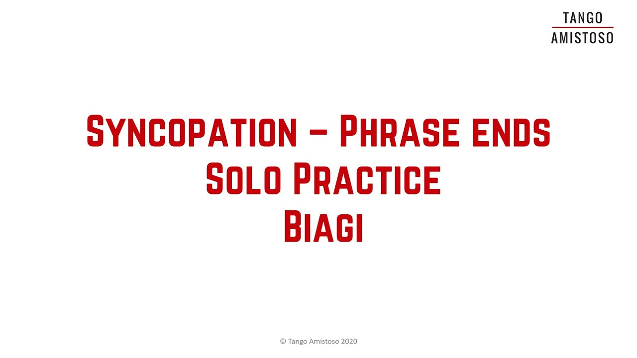 Tango musicality: Solo practice - Syncopation phrase ends to Biagi - Silvia Bivolaru (V017)