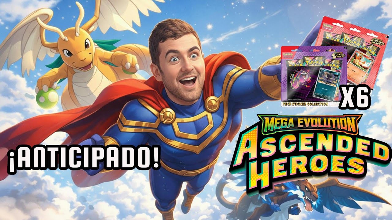 ¡NO LO CREO! Abrimos 6 Tech Sticker de Ascended Heroes Pokémon TCG y pasó esto