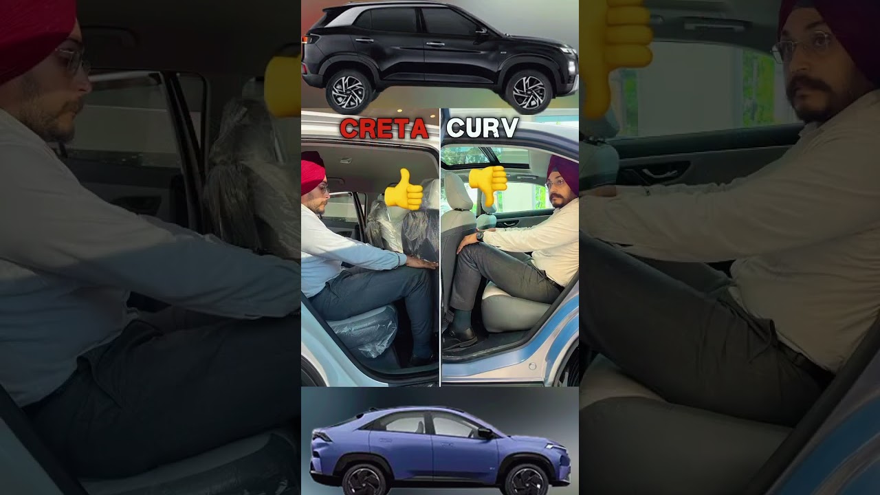 tata curv 2024 vs creta 2024 rear pessanger seat comfort