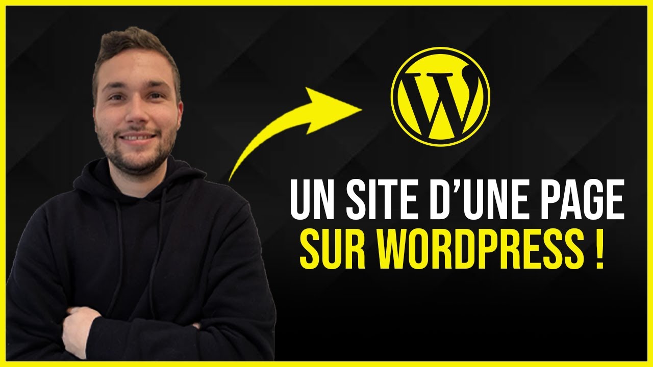 30min pour créer un site ONE PAGE sur WORDPRESS !