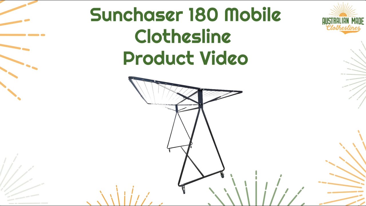 Sunchaser 180 Mobile Clothesline Product Video - Australian Made Clothesline