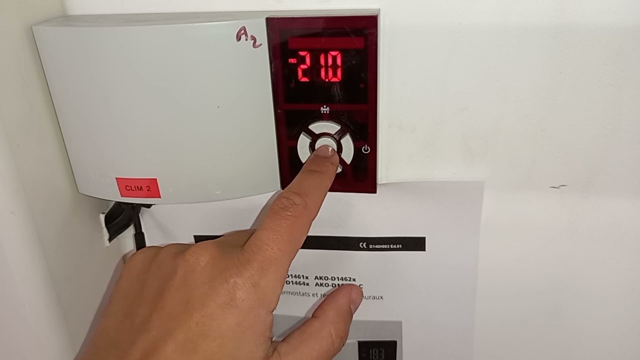 REGLAGE PLAGE DE TEMPERATURE THERMOSTAT AKO-D146