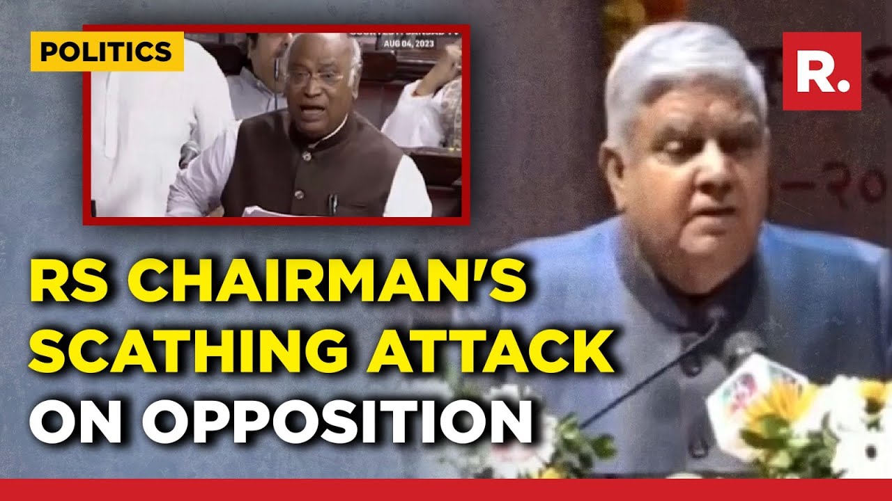 'Temple Of Democracy Virtually Ravaged': Vice President Jagdeep Dhankhar
