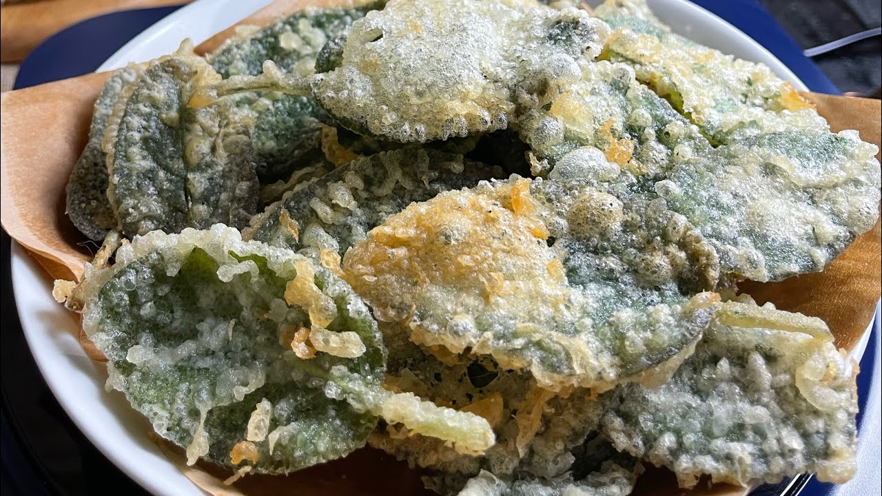 FOGLIE DI SALVIA IN TEMPURA   🌿