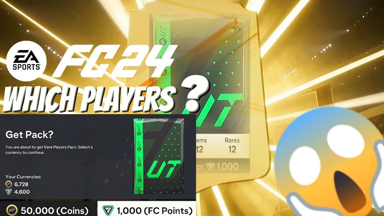 FC 24 Rare Player Pack, for 1000 A FC point Which players? Promo Packs, Ultimate Team Player Pack,